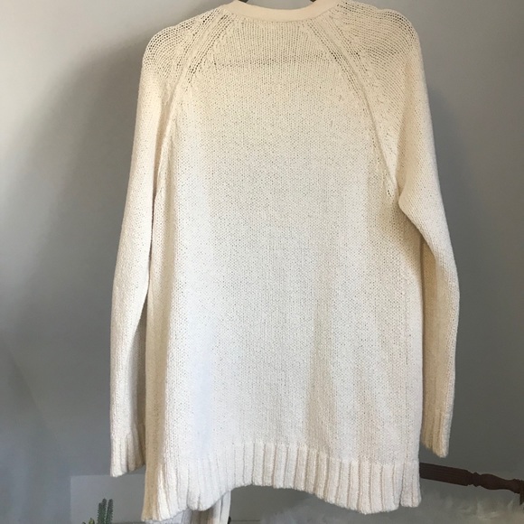 Cream Cardigan Knit Sweater - Picture 5 of 6